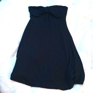Women's black cotton dress